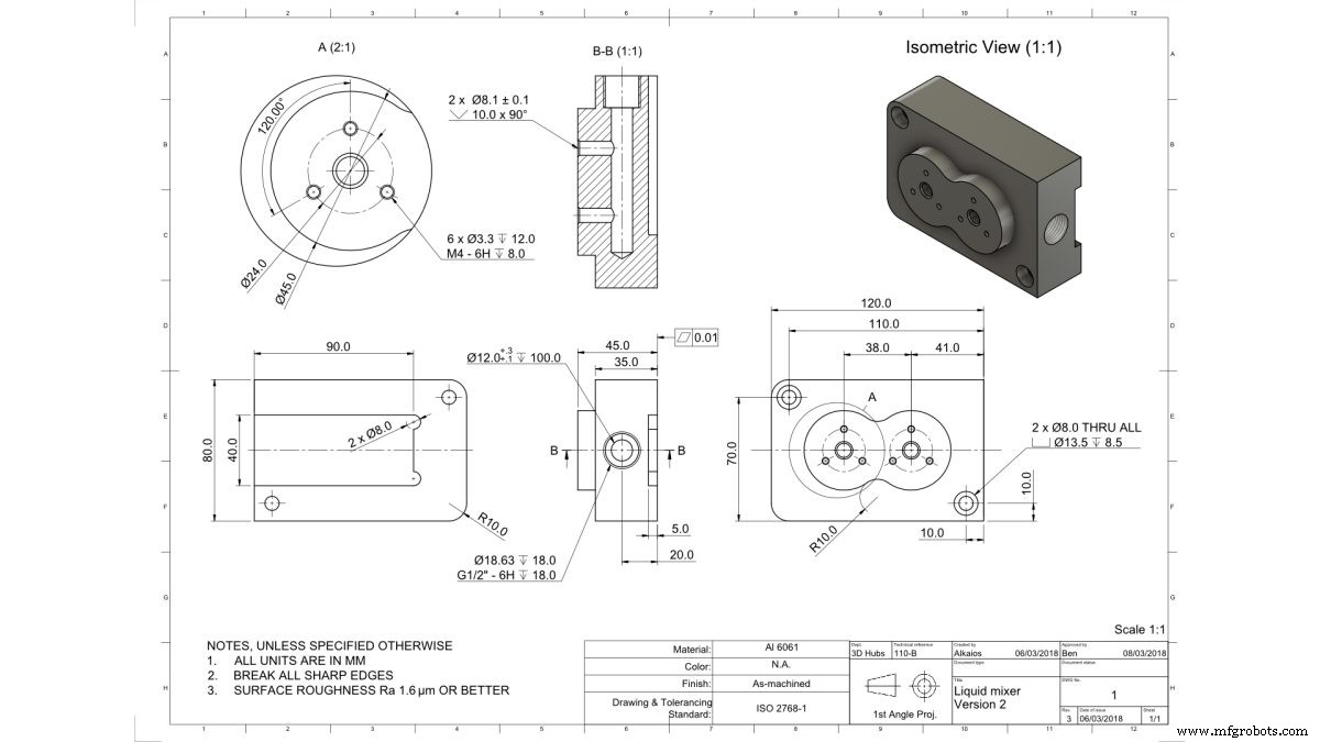 CNC加工のための正確な技術図面作成：ステップバイステップガイド