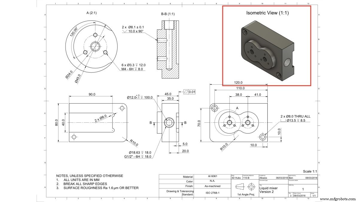 CNC加工のための正確な技術図面作成：ステップバイステップガイド
