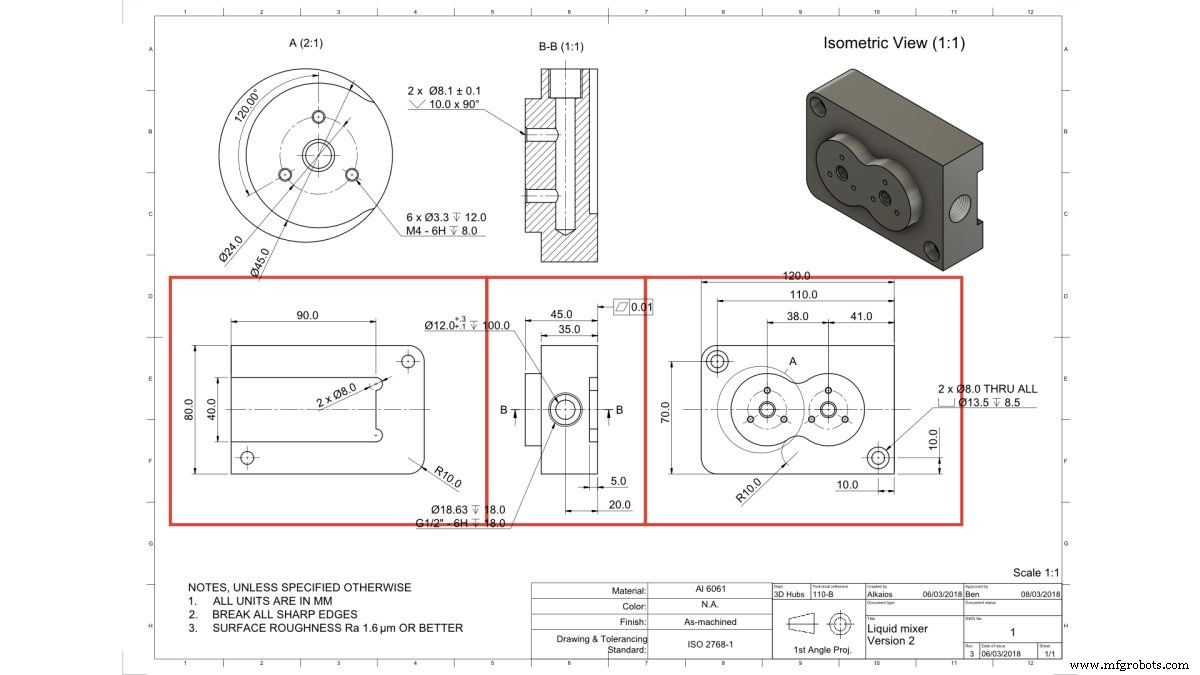 CNC加工のための正確な技術図面作成：ステップバイステップガイド