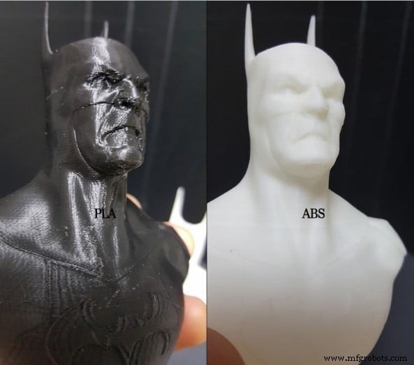 PLA vs ABS：ミニチュア3Dプリントに最適なフィラメントはどっち？