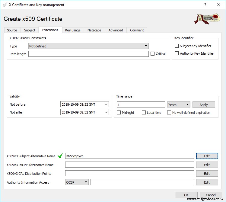 PLCnext ControlでOPC UA用カスタムセキュリティ証明書を設定