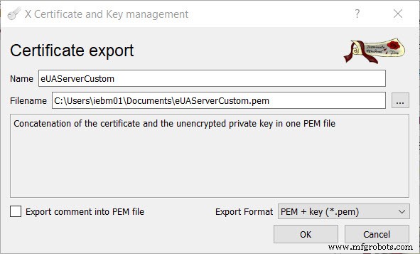 PLCnext ControlでOPC UA用カスタムセキュリティ証明書を設定