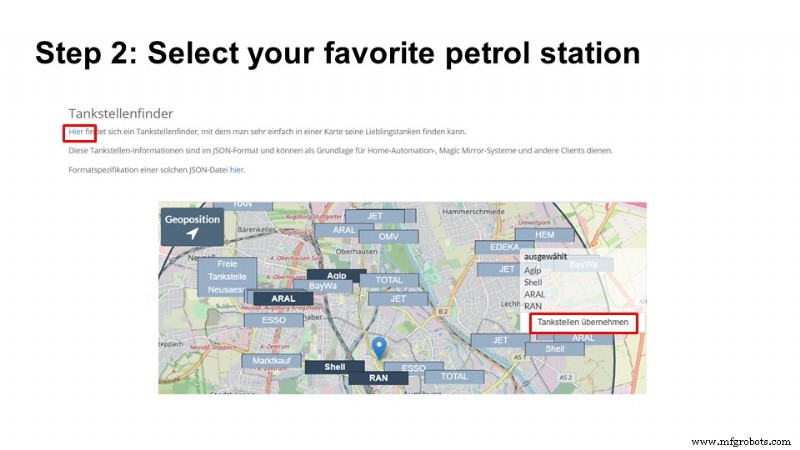 PLCnextとTankerkönig APIで近くの最安ガソリンスタンドを検索