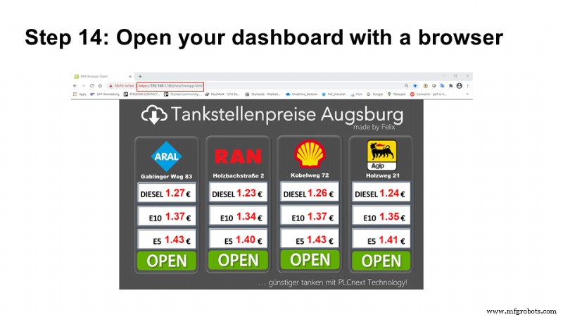 PLCnextとTankerkönig APIで近くの最安ガソリンスタンドを検索