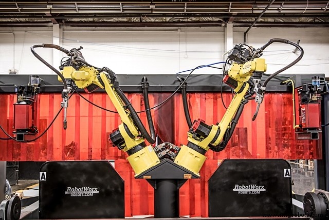 産業用溶接ロボットのMIGからTIGへの容易な切り替え