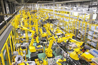 産業用ロボットの指数関数的成長：塗装から全面自動化へ